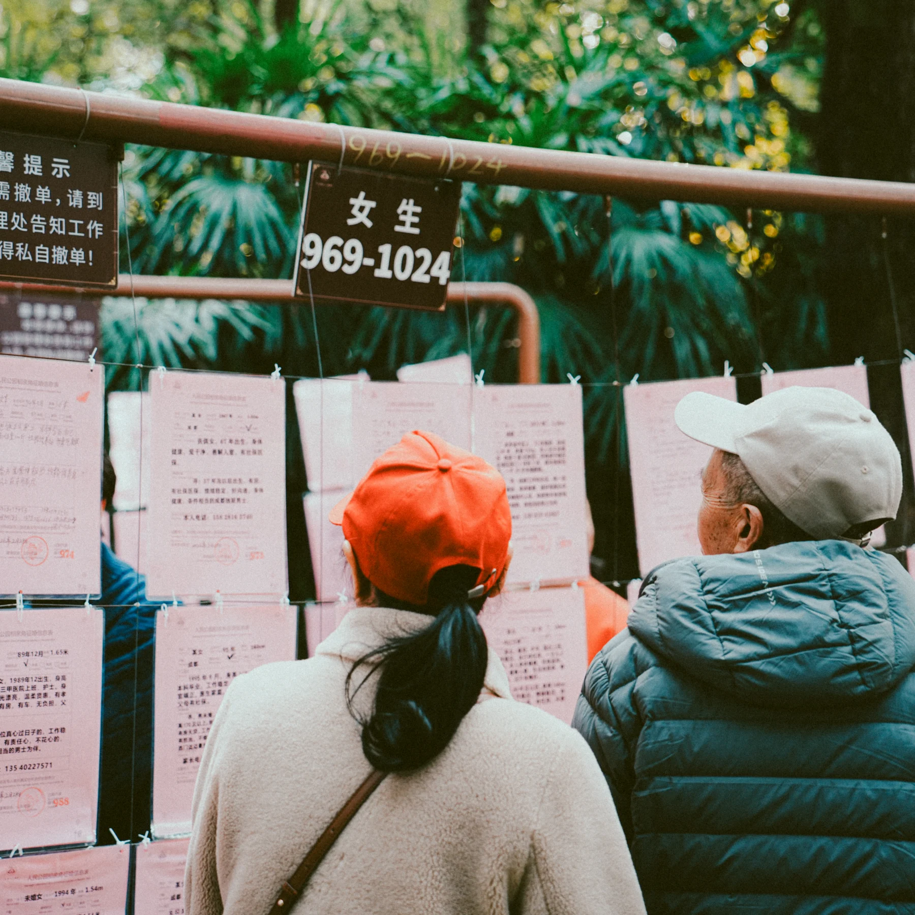 Real-life tinder in a local park